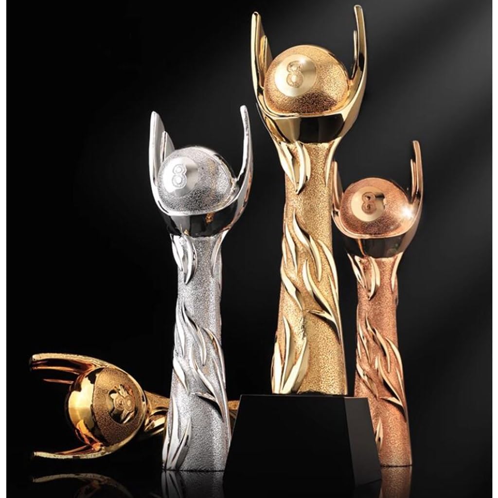 Trofeos, medallas y premios Trofeo Billar Oro Plata Bronce Trofeo del Campeonato De Competición Internacional De Billar. Trofeos De Fiesta con Letras De Table Ball Club