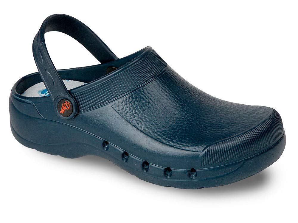 Dian Chodaki - ultralekkie, antybakteryjne, antypoślizgowe buty treningowe, idealne dla pracowników szpitala, służby zdrowia, kuchni i sprzątania, Eva Navy Blue, 43 EU