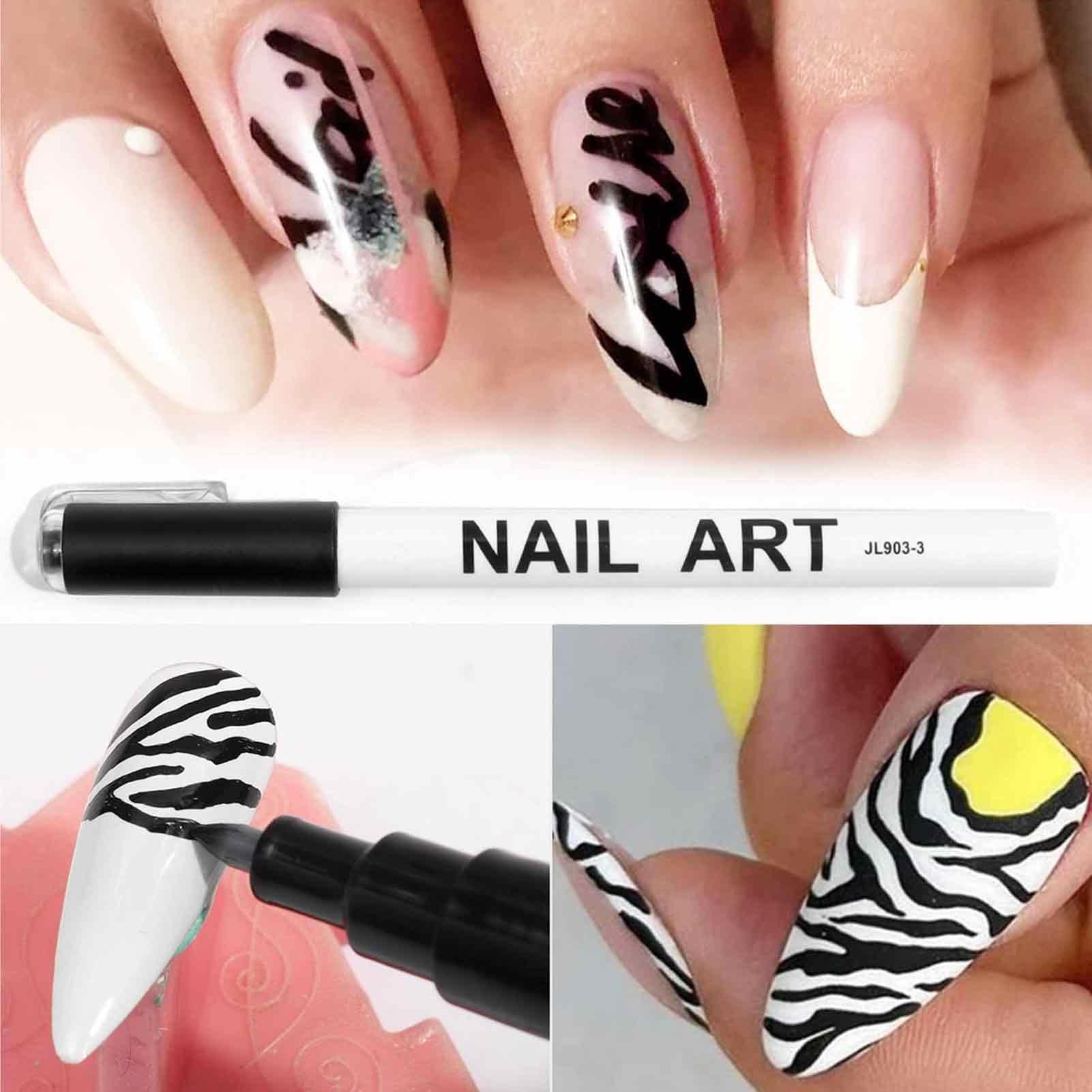 Amazon.co.jp: ネイル アート ペン - 12色極細ペイントマーカー