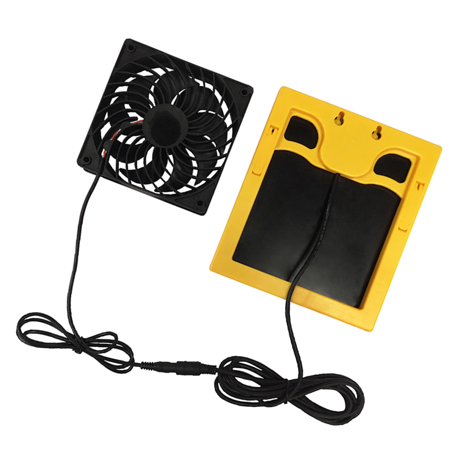 Elnwnnkc Solar Ventilation Fan for Garage Shed Ventilation Solar Chicken Collaboration Fan