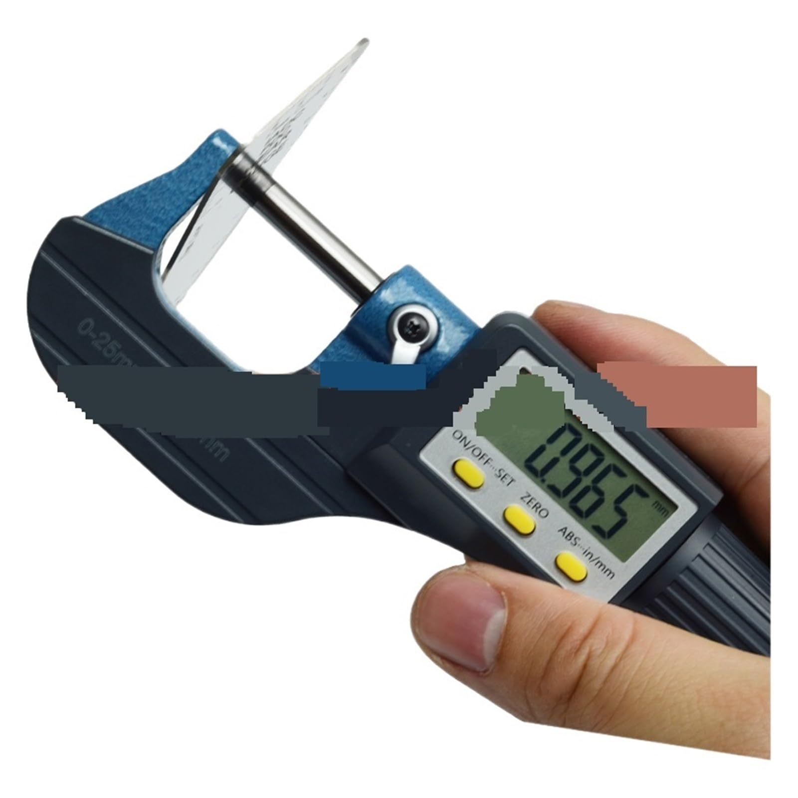 0-25mm 0.001mm Elektroniczny Mikrometr Zewnętrzny Z Dużym Ekranem LCD Cyfrowy Suwmiarka Cyfrowa Miernik Grubości