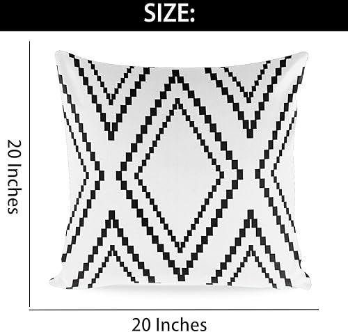 Miniatura 2 de Juego de 2 fundas de almohada negras de mezcla de poliéster azteca bohemia, fundas de almohada cuadradas decorativas para decoración de sofá, cama,