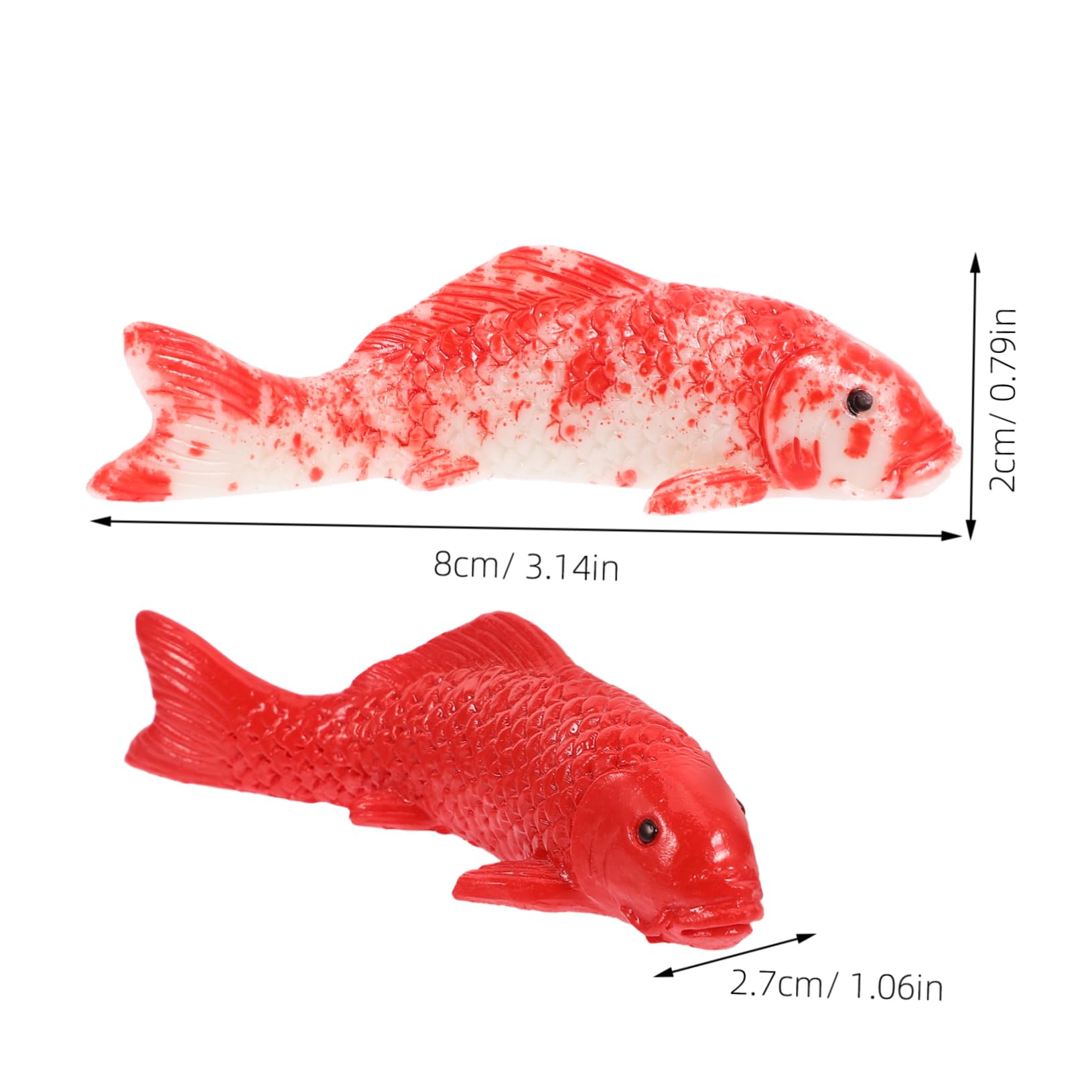 ifundom 5pezzi Pesci Galleggianti di Simulazione Statuette Decorative di Pesci Finti Piccole Decorazioni per Acquari Forniture per Acquari per Terrari e Paesaggi d Acqua