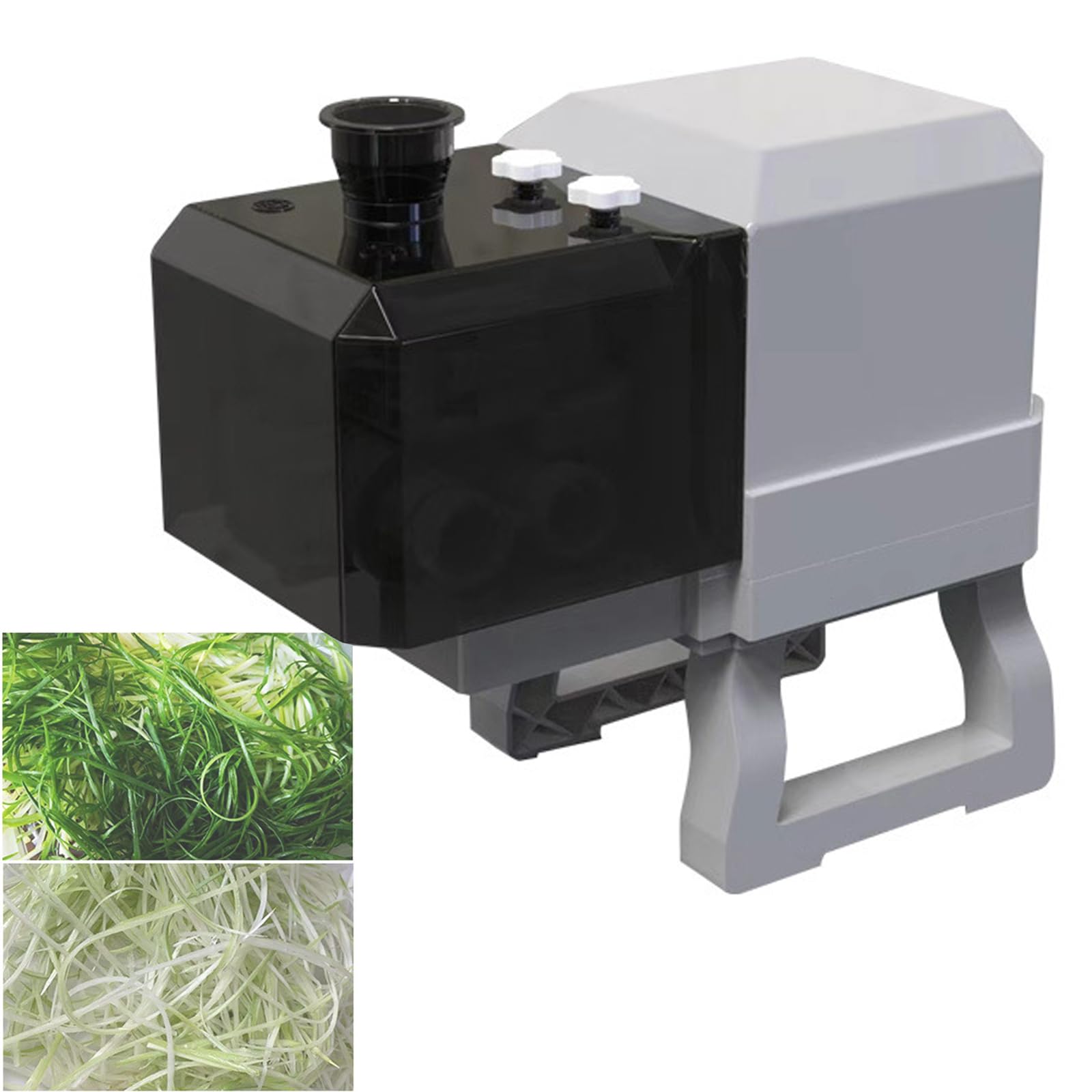 Tagliacipolle Commerciale, Tagliasedano Elettrico, Diametro Lama 1,8 Mm, Diametro Porta di Alimentazione 5 Cm, Design Interruttore Sicuro, Basso Rumore, per Germogli D'Aglio, Peperoni