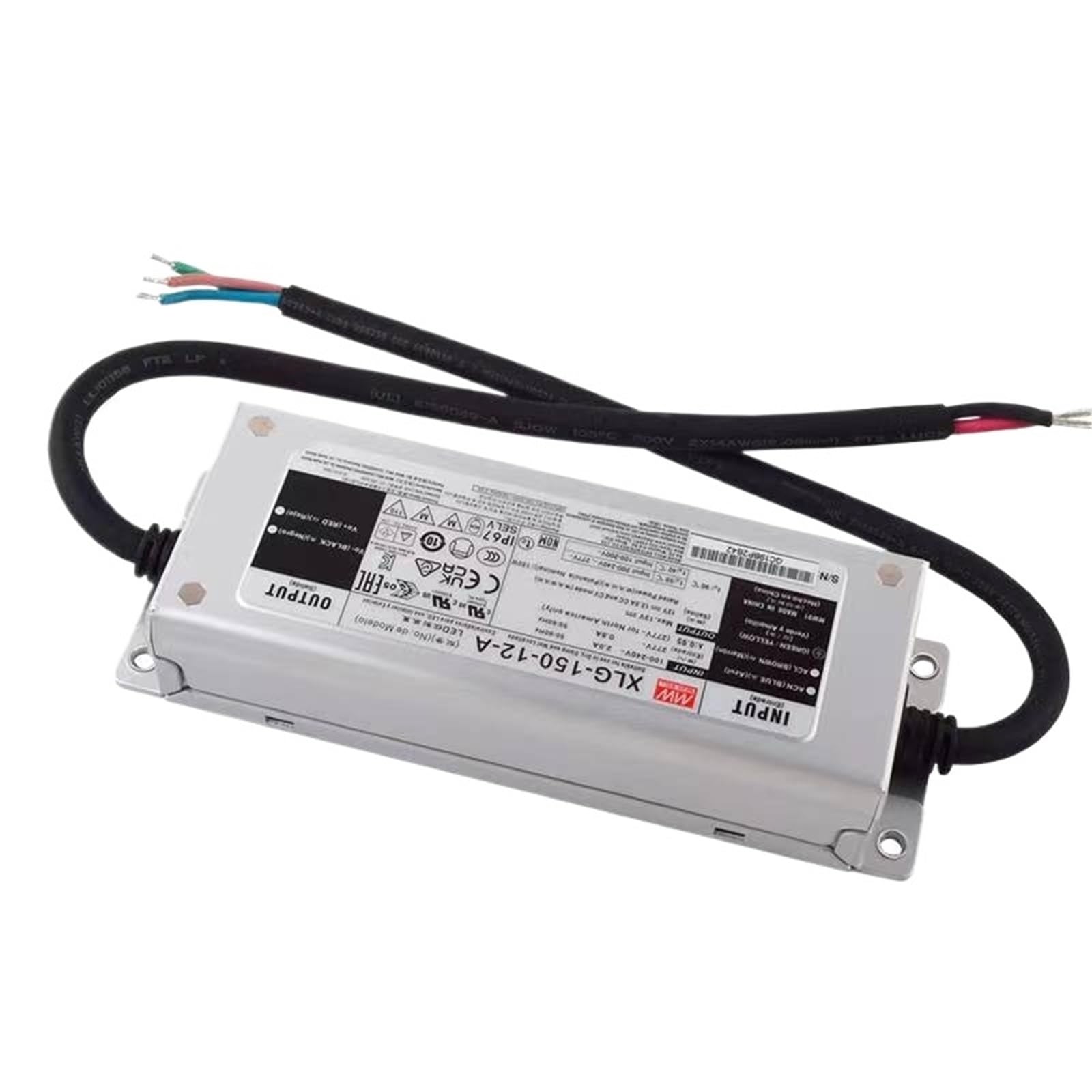 FCARUMIQP XLG-150-12-A Constant Voltage LED Lighting Driver Buit-in Active PFC Function AC-DC Indoor Outdoor IP67