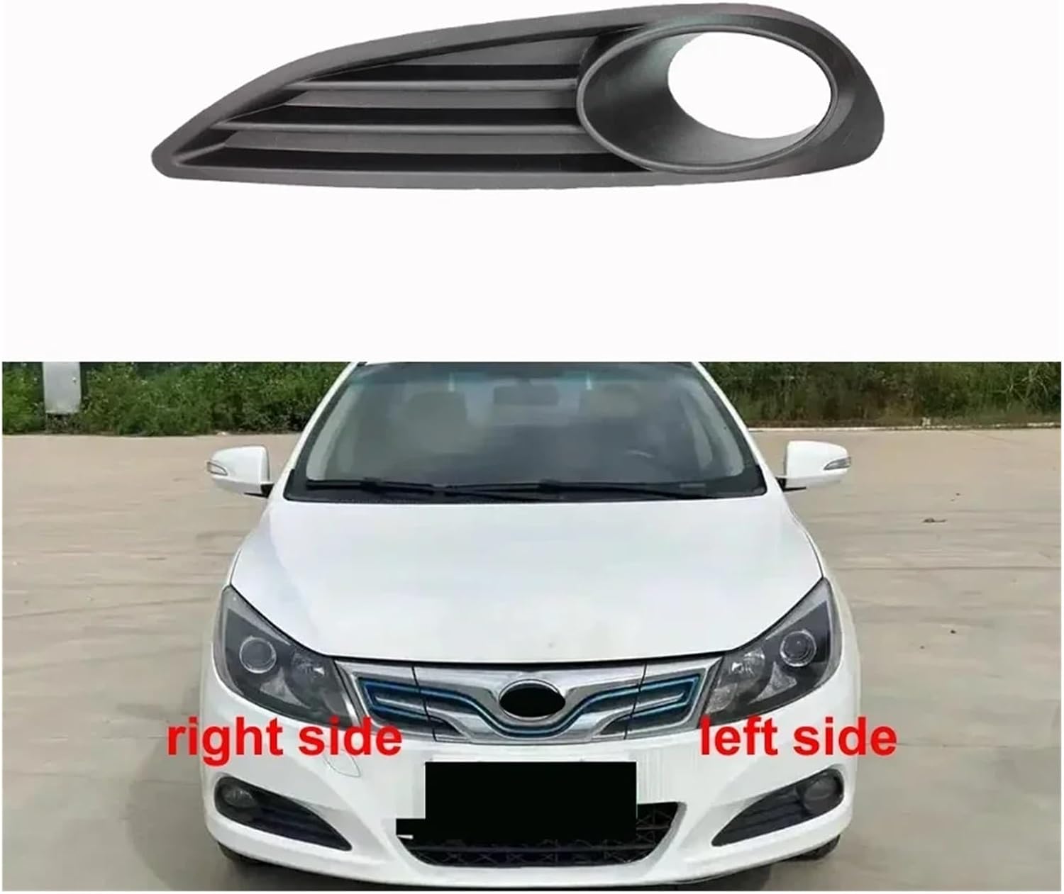 Compatible With BYD Surui E5 with Hole Car Accessories Fog Light Cover Front Lower Bumper Grille Fogs Lamp Frame(1PCS left side)