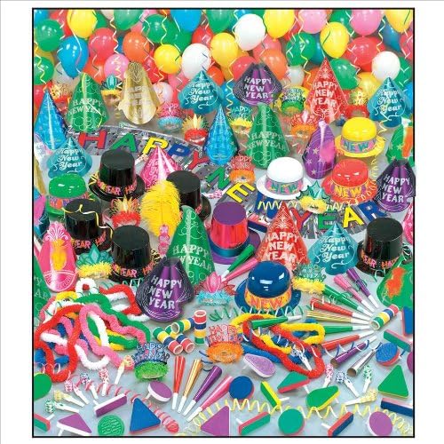 Beistle Co Super Bonanza Deluxe New Years Party Kit for 100