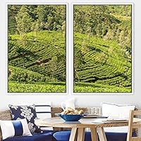 2 Piece Framed Canvas Wall Art Greenlands Canvas Prints Home Artwork Decoration for Living Room,Bedroom - 16