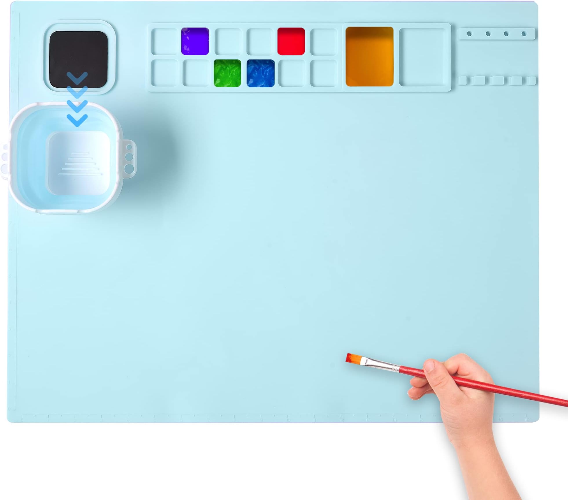 WISRIGHT Silicone Paint Mat Silicone Craft Mat for