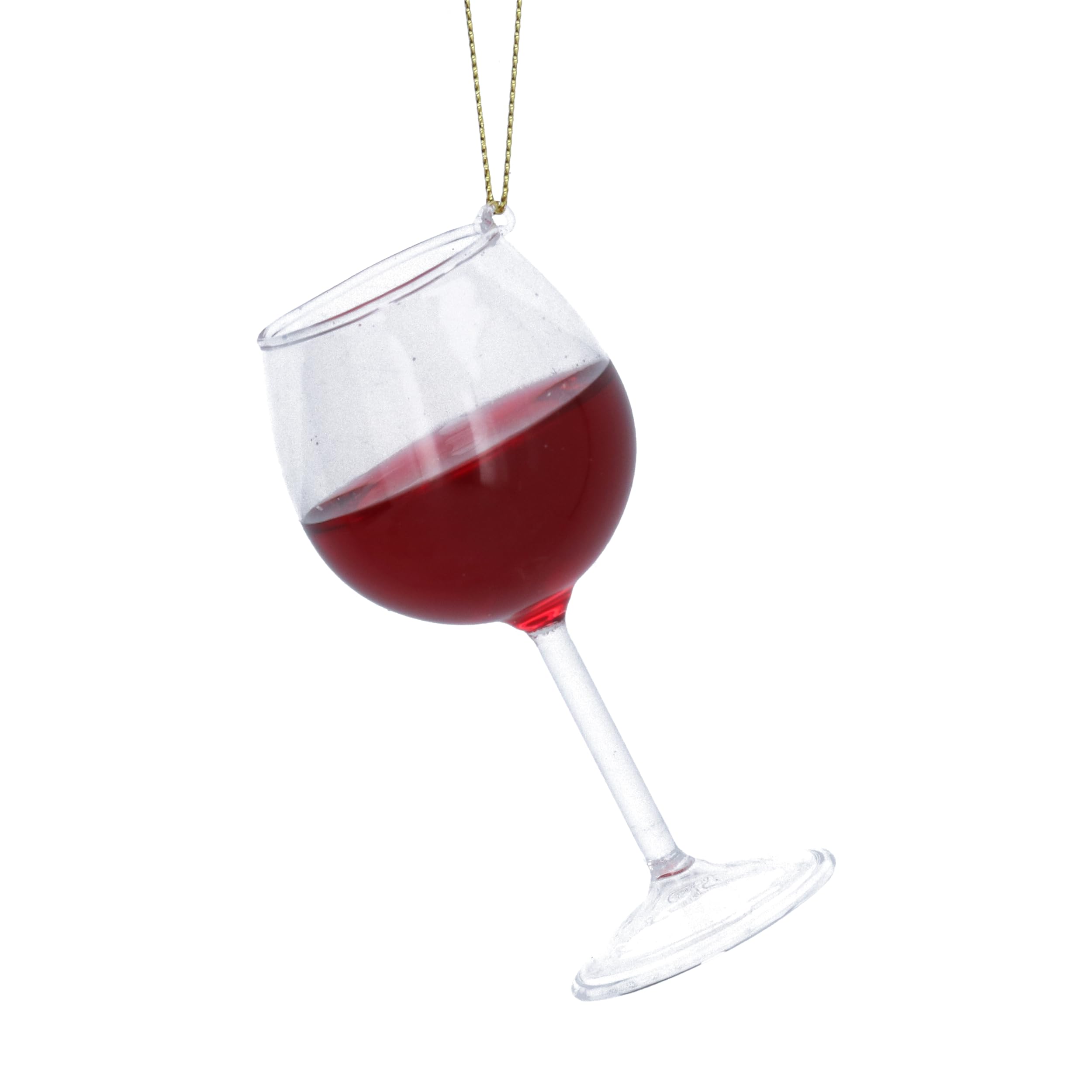 Gisela Graham Glass Wine Glass Christmas Tree Decoration