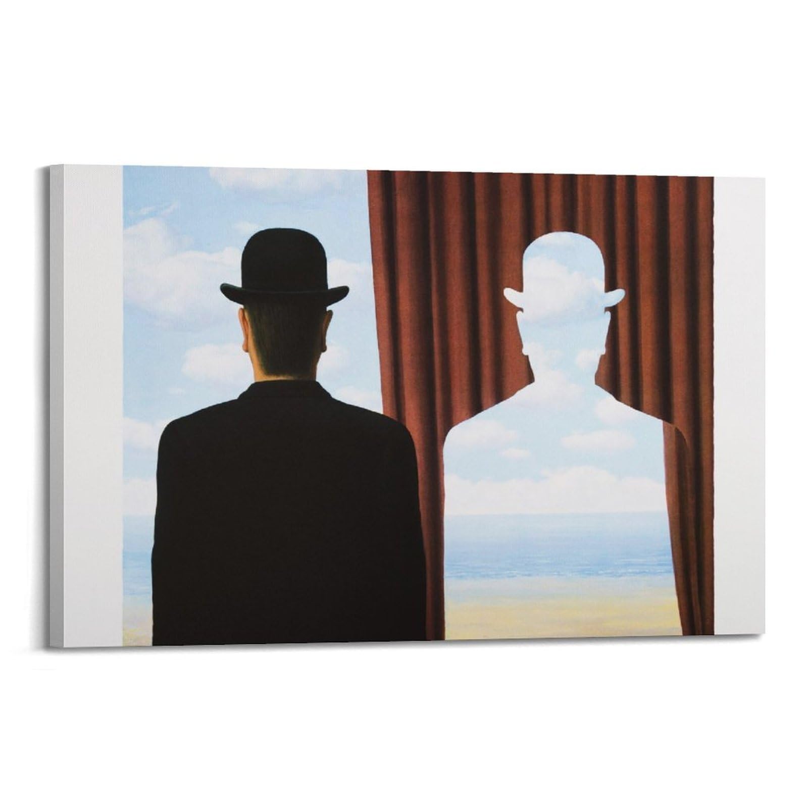 YMXSDIMDS Decalcomania by Rene Magritte Painting Poster Wall Art Canvas Living Room Bedroom Decor Artworks 12x18inch(30x45cm)