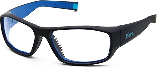 MYSANDY Gafas de seguridad antivaho para hombres, protección ocular sin niebla, tamaño mediano, protección ocular de pistola, almohadillas de goma