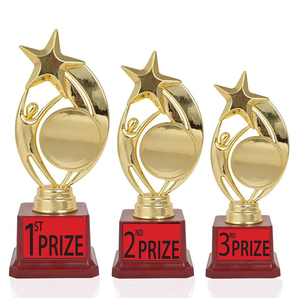 Bareeze Pure Red Stars Cup Combo 1st, 2nd, 3rd Trophies for Winners appreciations Events Awards Teachers Students Offices(10.5 INCH/9.5 INCH/ 8.5 INCH) (B0B39JS9GK) Amazon Price History, Amazon Price Tracker