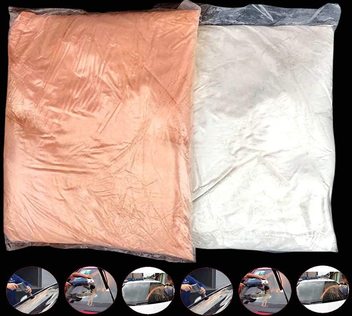 DIY Crafts 300 Grm, 4" inch Kit, Wool + Felt + Backer Pad Hoop Loop + Cerium Oxide Powder/TREO 2.5microns/1.75oz Polishing Buffing Powder Wheel Pad + Unive (300 Grm, 4" inch Kit) 3