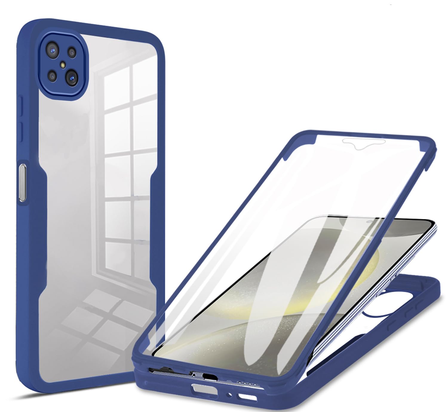 Pochette Oppo Reno 4 5G Coque En Verre Trempé Pochette Anti-Choc Noir