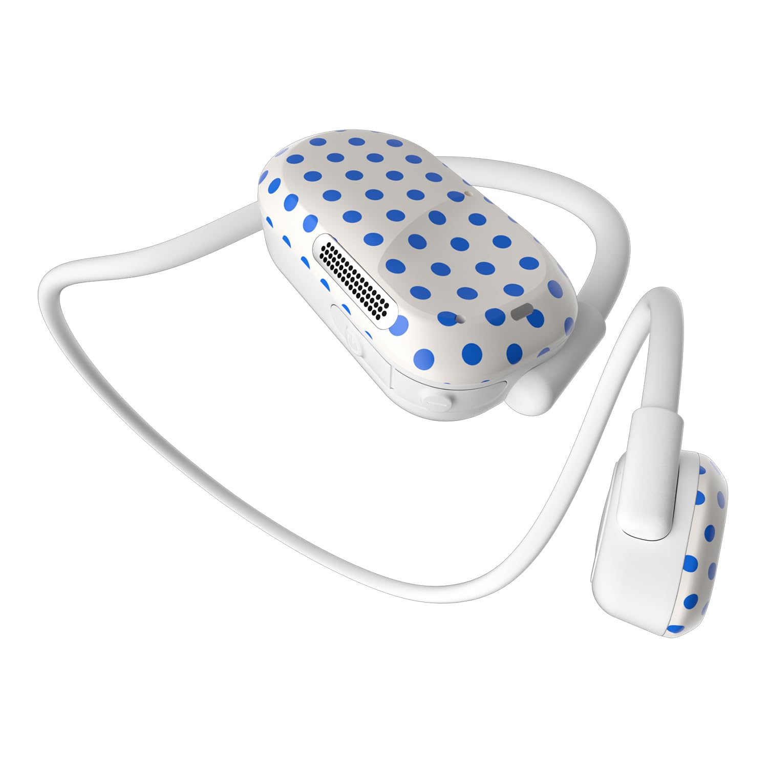 Purity Air Open Ear Headphones - True Air Conduction Wireless Bluetooth Open Ear Earbuds with Dual Mic for iPhone/Android - Secured Long Wearing Comfort, Sports Sweat Resistant (Blue Dots)
