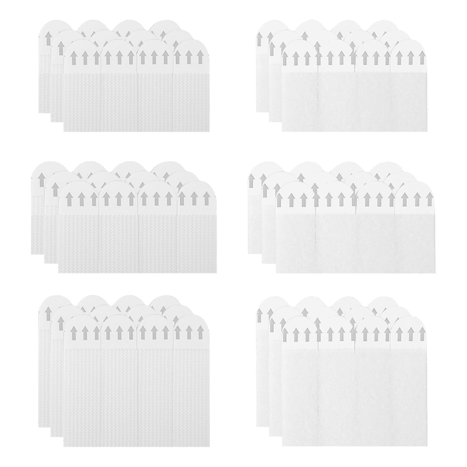 Pack de 72 Piezas Tiras Adhesivas para Cuadros, Cuelga Cuadros sin Clavos Sin Perforar Paredes, Cintas Doble Cara para Marcos, Espejos, Relojes, Compatible con Múltiples Superficies, Blanco