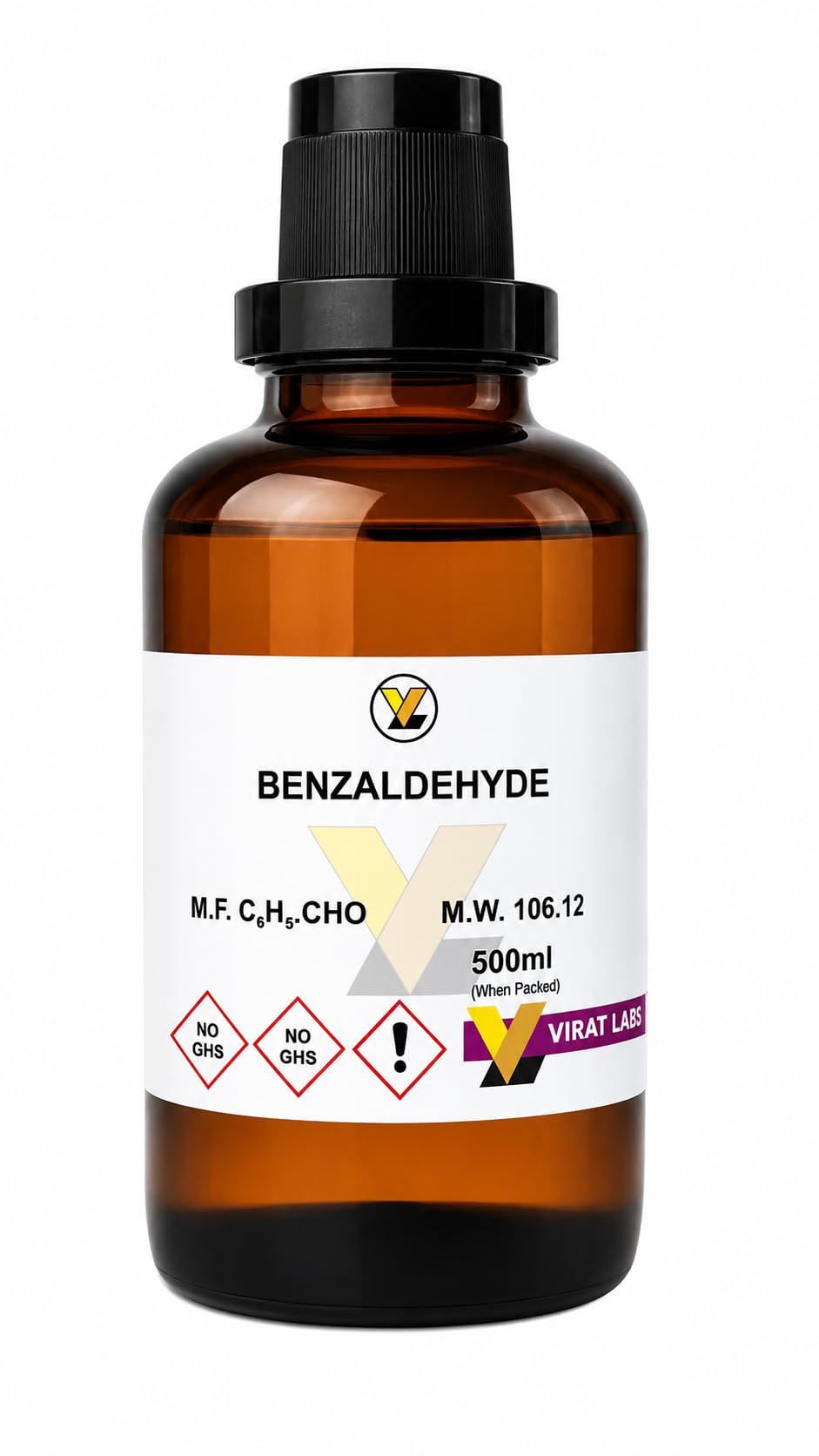Benzaldehyde 99% Purity 500ml for Synthesis and Research | Lab Testing Use, Research Purpose, High Purity 99%, 500ml Volume-picture-23
