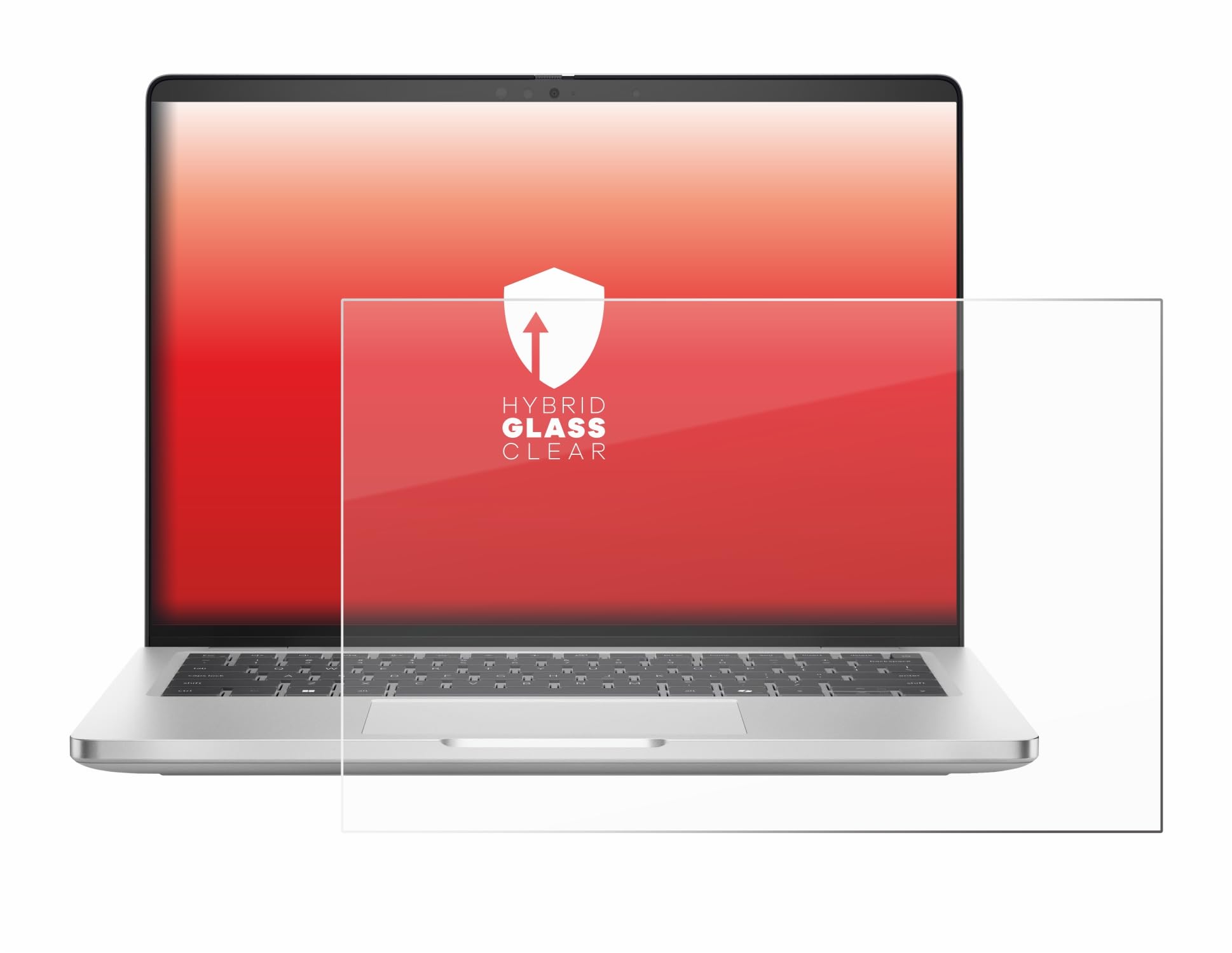upscreen Pellicola Protettiva per Dell Pro 14 Plus PB14250 Protezione Schermo Hybrid Glass - 9H Durezza