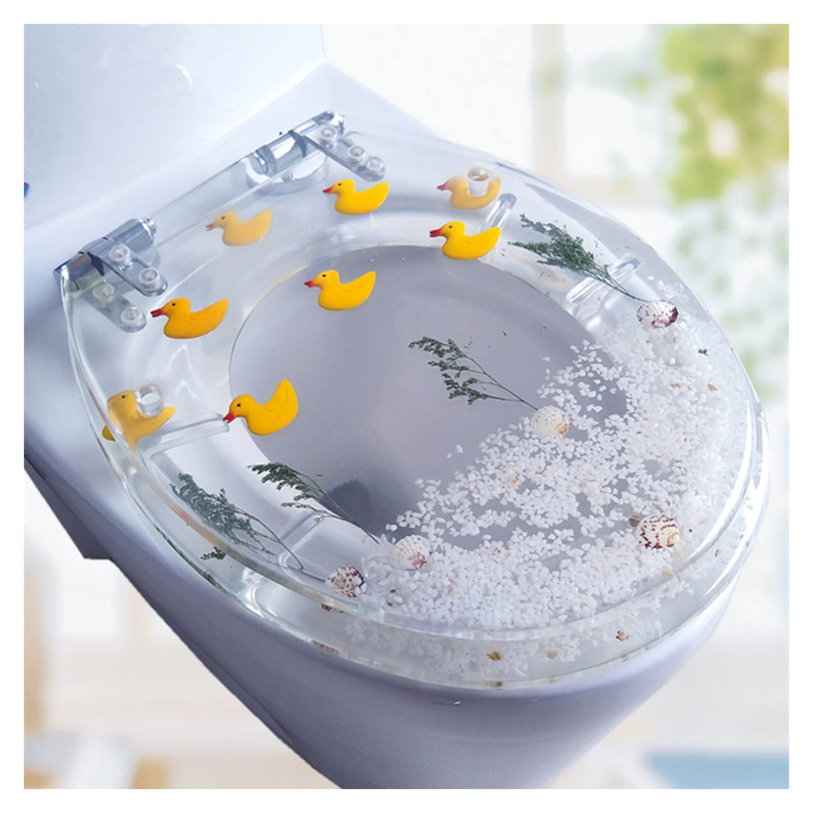 Stainless, Adjustable, Lightweight, Durable, Portable, User-Friendly, Compact, Slow, Close, Plastic, Universal, Toilet, seat, Never, Loosen