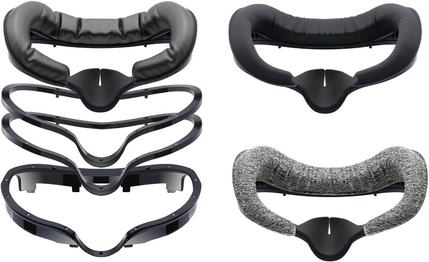Globular Cluster F3 Magnetic Facial Interface for Quest 3 - Different Materials Pads - Magnetic Easy Swap-Not Compatible with Official Charging Dock