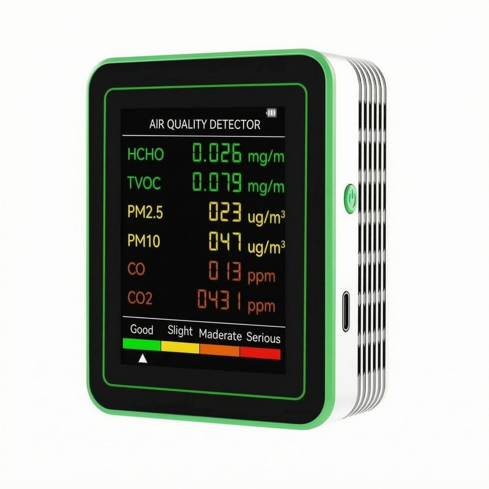 Portable Air Quality Meter Replenishable Handheld Air Quality Meter Color Display Mt26co White|Business & Industrial| Electrical & Test Equipment| Test Measurement & Inspection| Test Mete-image-13