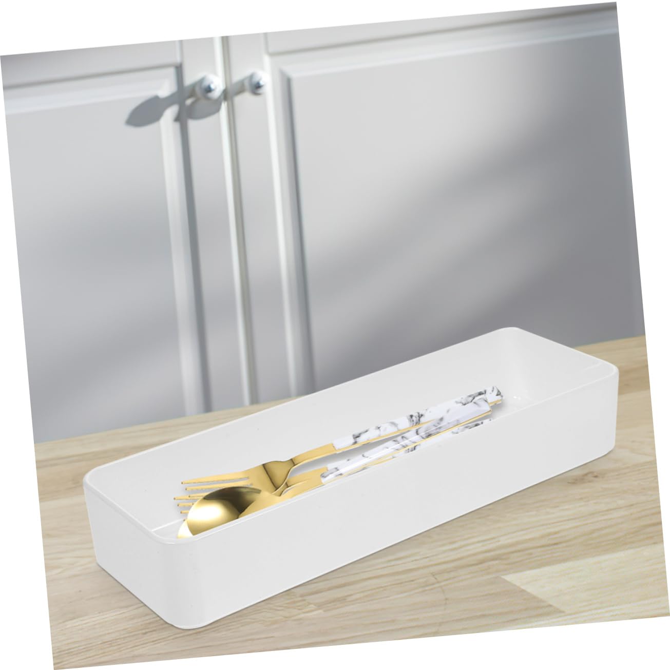 3pezzi Piccolo Organizer Per Organizer Per Posate Da Cassetto Portaposate Da Cucina Divisore Per Posate Scatola Per Utensili Cucina