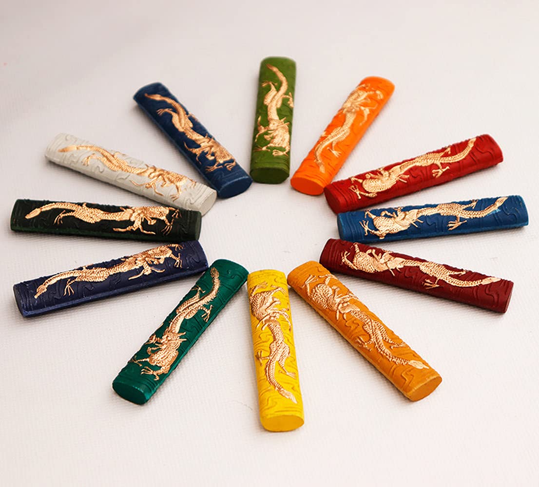 PAYNAN Lot de 12 bâtons d'encre de couleur chinoise pour calligraphie