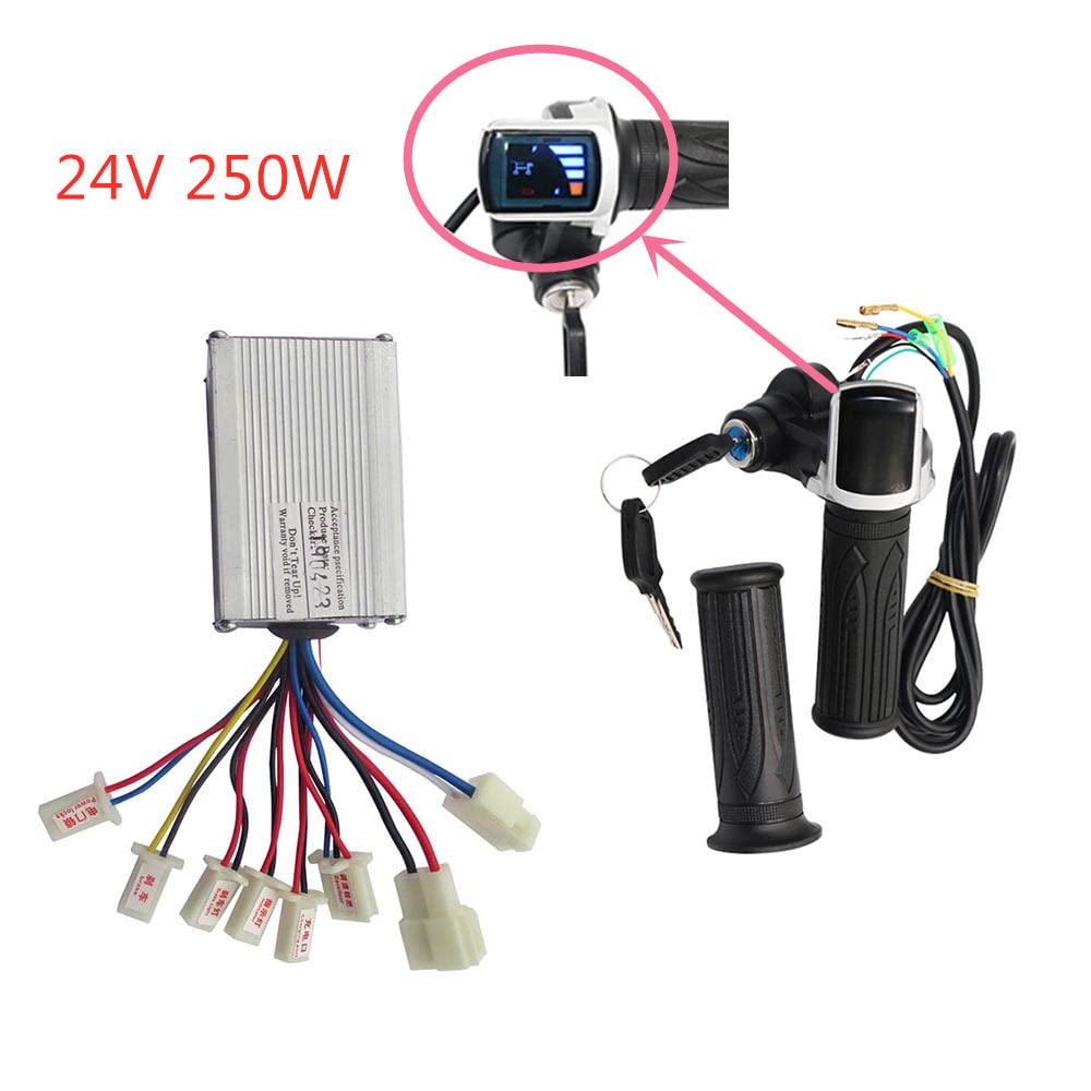 Centralina Monopattino Elettrico Bici elettrica Scooter Accessori Motore Spazzolato Controller Acceleratore Twist Grip 24V 36V 48V 250W 350W 500W