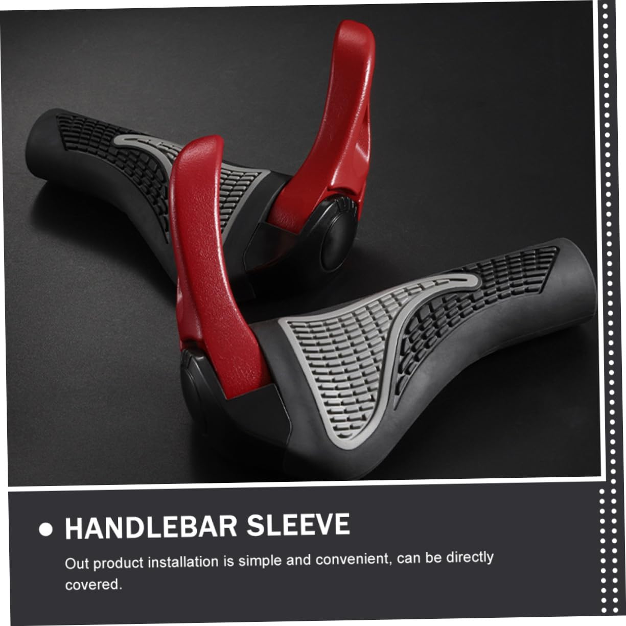 Toddmomy Couvercle de Guidon en Alliage en Aluminium poignées de vélo pour Montagne Monter Couverture de Guidon de vélo Protecteur de Guidon de vélo Caoutchouc Rouge
