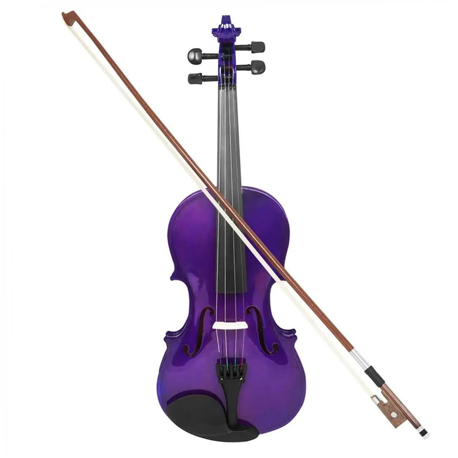 Violino 4/4 A Grandezza Naturale In Legno Di Abete Rosso/violino Acustico In Legno Massello Per Violino Principiante Con Custodia E Arco Per Violino(Purple)