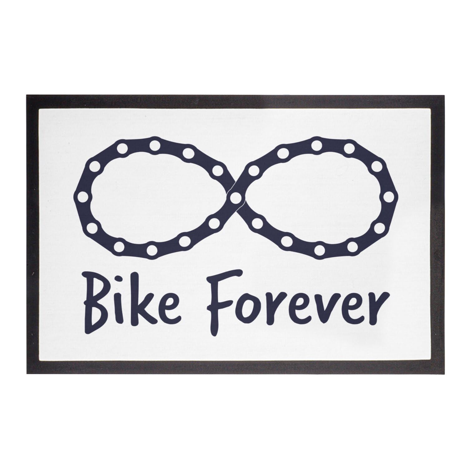 Paillasson Vélo Route Bike Forever Blanc | Pour une Entrée de Cycliste Propre 60x40