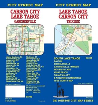 Map Lake Tahoe / Carson City / Minden CA Street Map Book