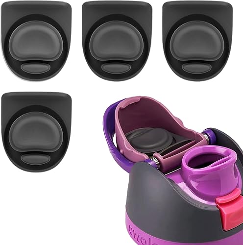 Gelecek 4 tapones de repuesto para Owala FreeSip, tapa superior de botella de agua, piezas de repuesto compatibles con Owala 19243240 onzas, sello