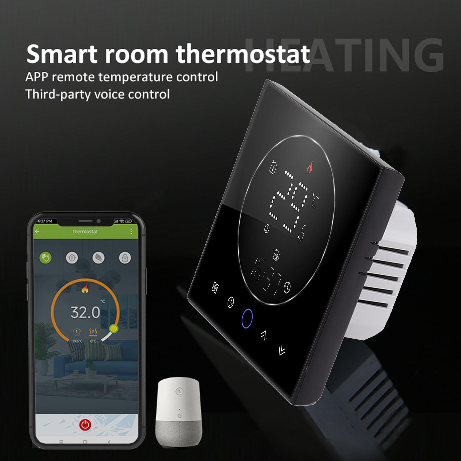 Honeywell Thermostat LCD Smart Programmable Thermostat Electric