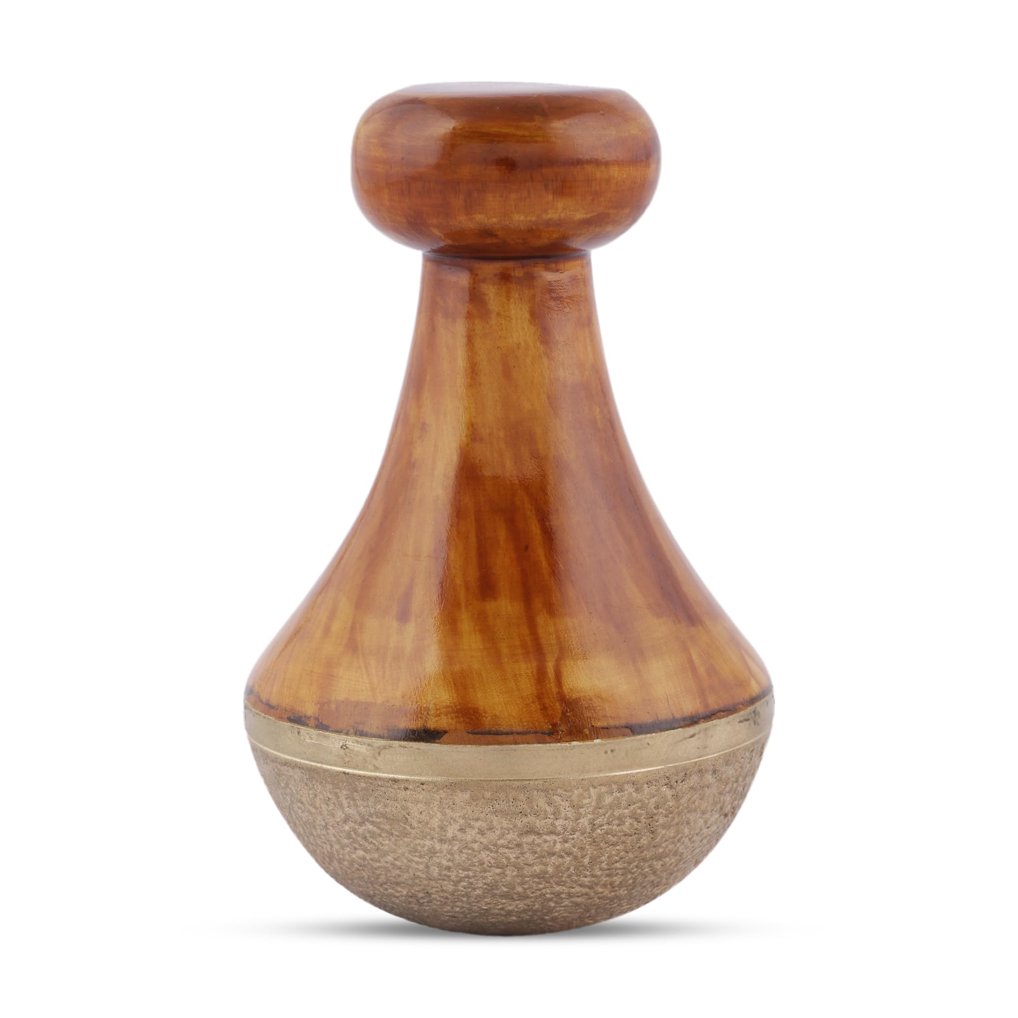 HEALTHANDWEALTH Kansa Natural Vatki Cup With Wooden Handle Ayurvedic Detox Foot Massager Relaxation And Deep Cleaning Ancient Indian Technique Ayurvedic Kansa Vatki Foot Massage (Natural) (B09ZP4CMVP) Amazon Price History, Amazon Price Tracker
