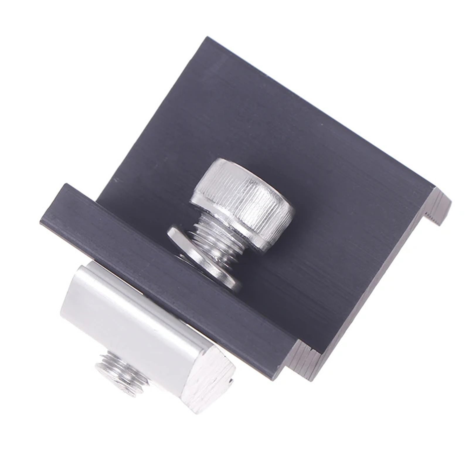 Staffe di montaggio per pannello solare, 100 pezzi, morsetto di fissaggio per pannello solare, staffa regolabile terminale e clip centrale fotovoltaica per accessori di installazione (30 mm)