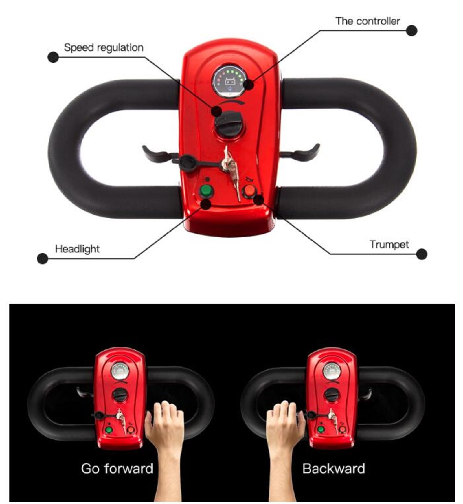 Mobility Scooters for Adults Seniors 330 Lbs Lightweight Foldable - Deluxe Portable 4 Wheel Electric Powered Wheelchairs Device - Compact Mobile for Travel,with Charger and Basket Included (Silver)