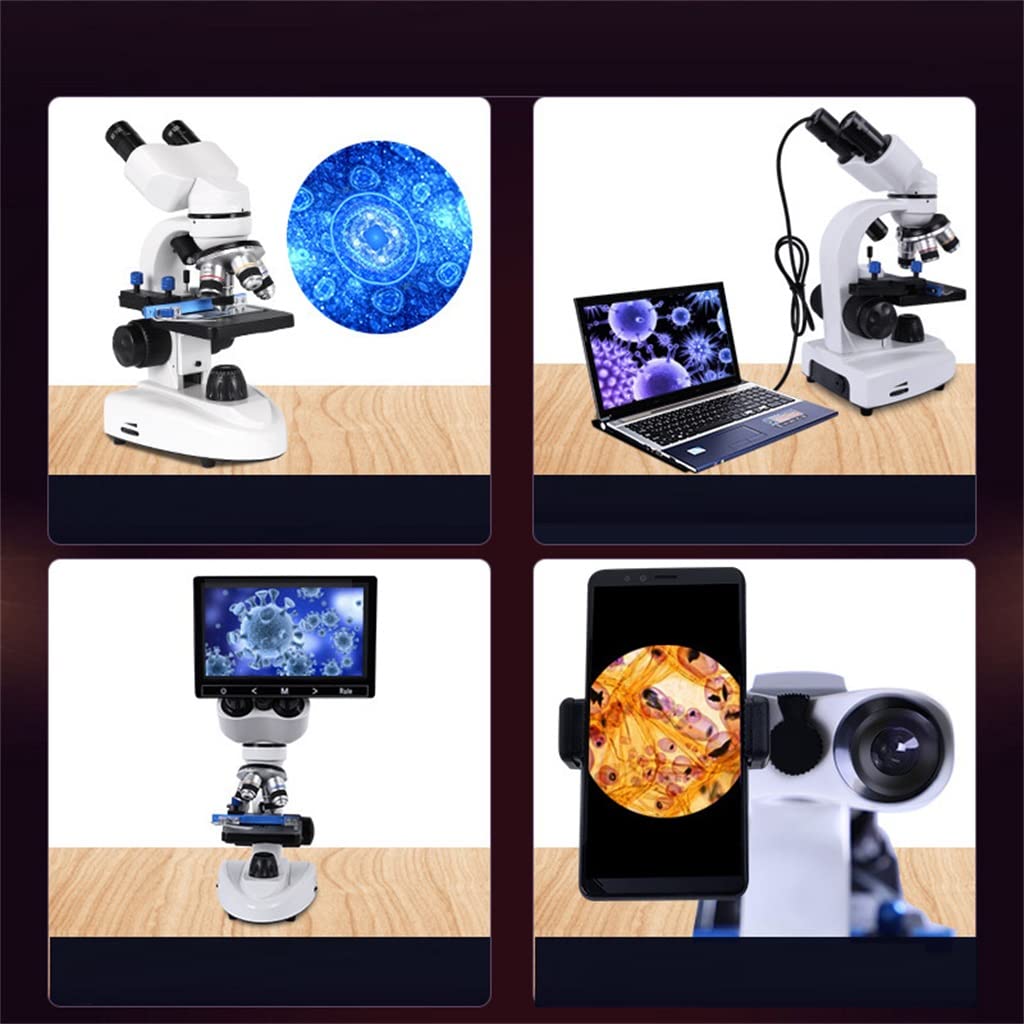 Microscopio biológico Binocular de protección Ocular 40X-2500X Experimental Giratorio 360°