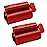 Toothpaste Squeezer - Metal Tube Squeezer Stainless Steel Tube Wringer UDQYQ Toothpaste seat Holder Stand (Red)
