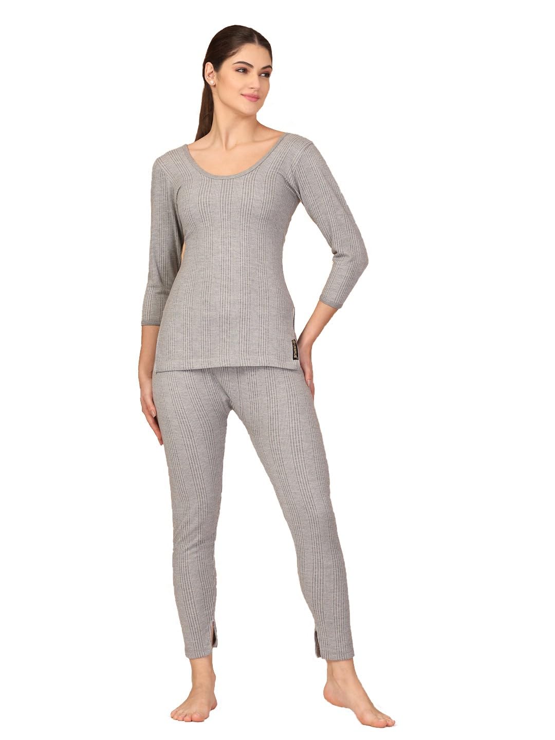 Snug Fit Thermal Set | Ladies 3/4 Thermal Top and Lower Set | Thermal Top and Lower Set-image-4