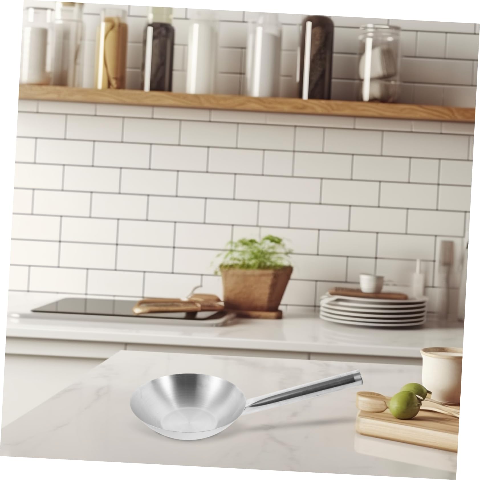 Louche Acier Inoxydable Avec Manche Court Outil De Cuisine Et Jardin Écope Pratique Pour Service De Soupe Et Arrosage Capacité