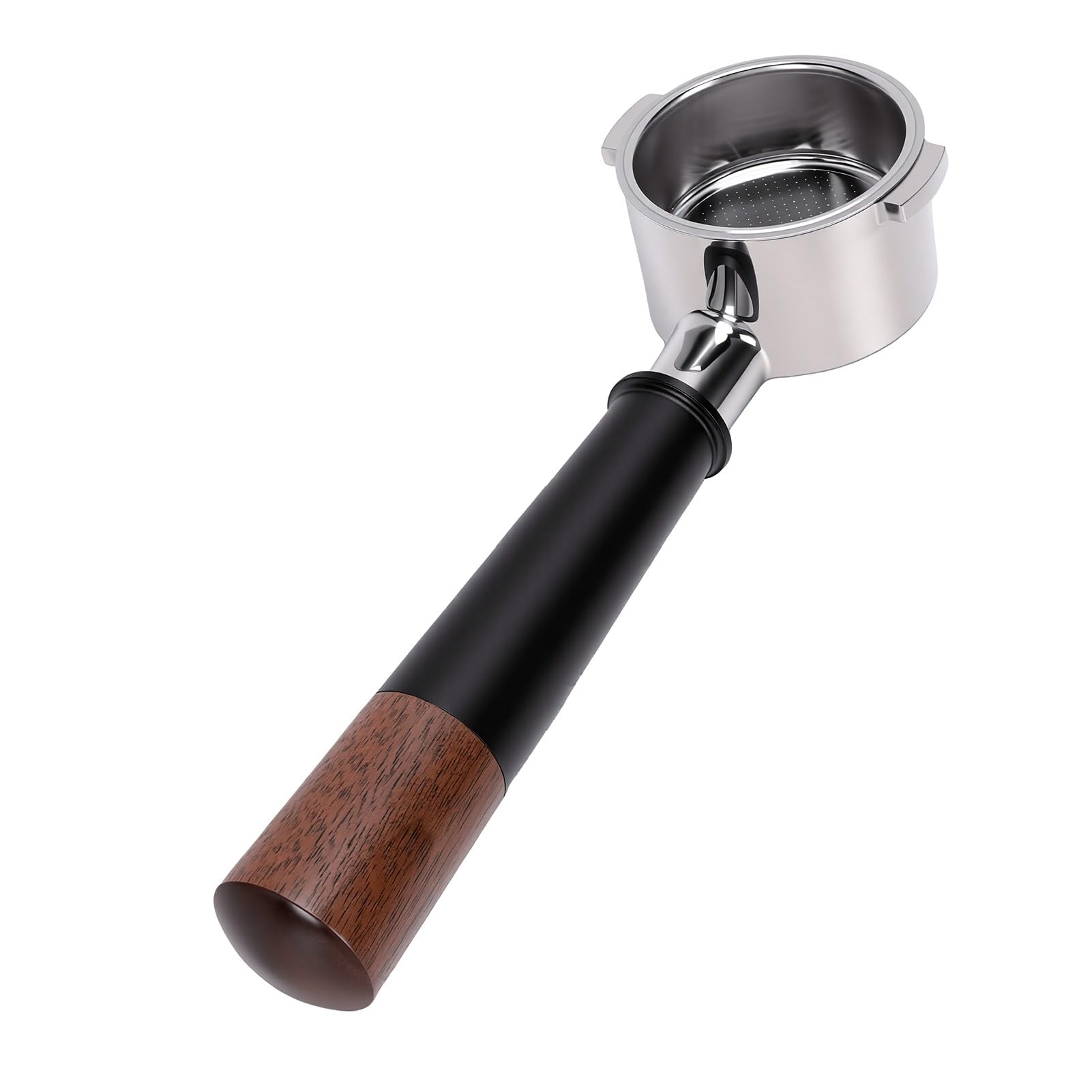 Tnfeeon Portafiltro, Manico in Legno di Noce 51mm, per Macchina da Caffè