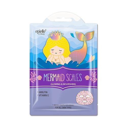 Miniatura 3 de Epielle Máscaras de personajes (escamas de sirena, 6 unidades)