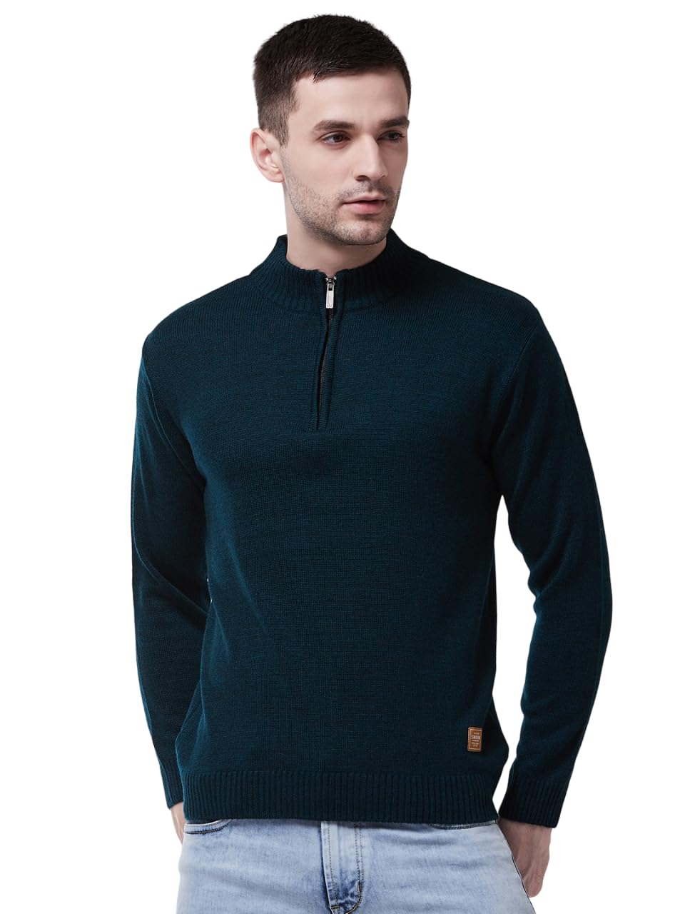 pivl Men's Winter Half Zip Solid Sweaters__||Winterwear||-picture-17