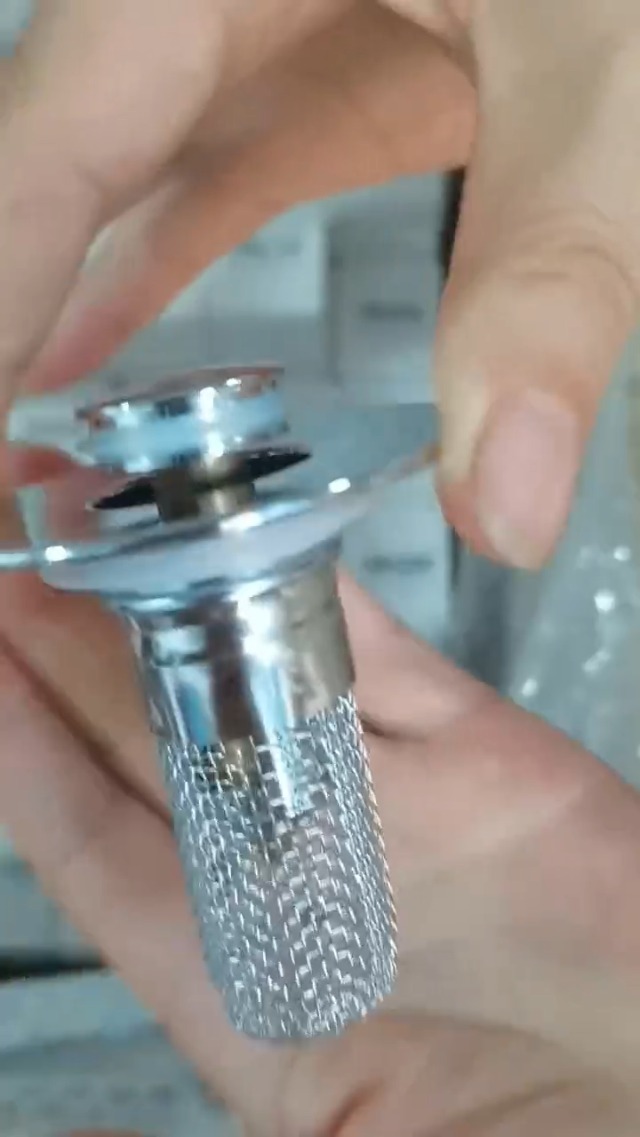 Filtro para desagüe con cesta de acero inoxidable miniatura 7