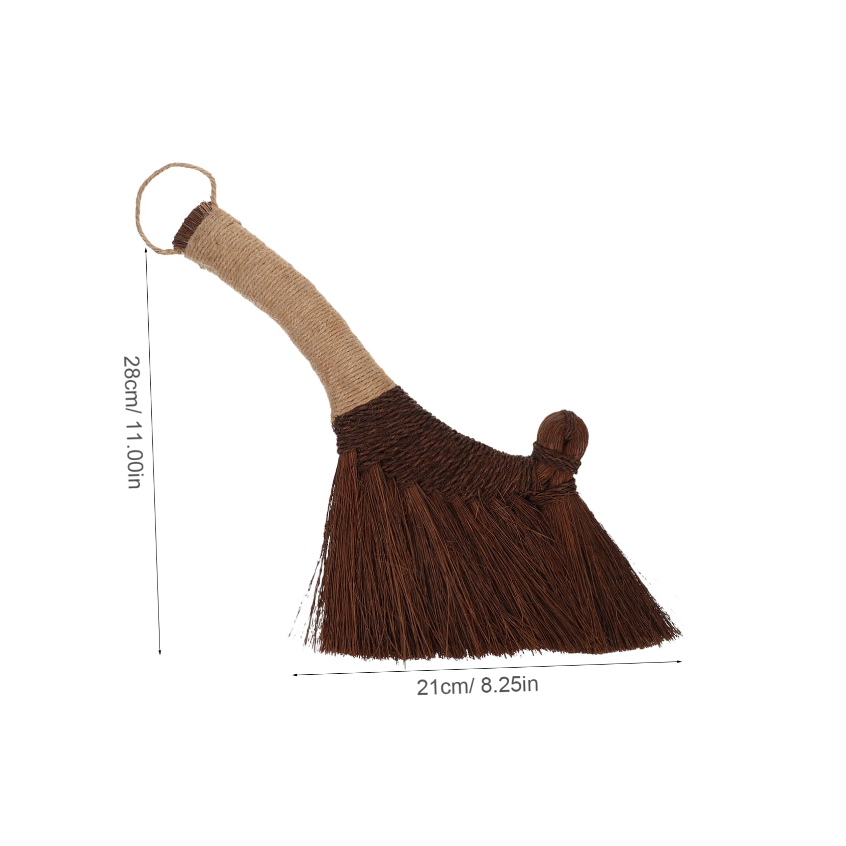 SOLUSTRE Garage Broom Round Dust Brush Vietnamese Straw Broom for Outside Table Brush