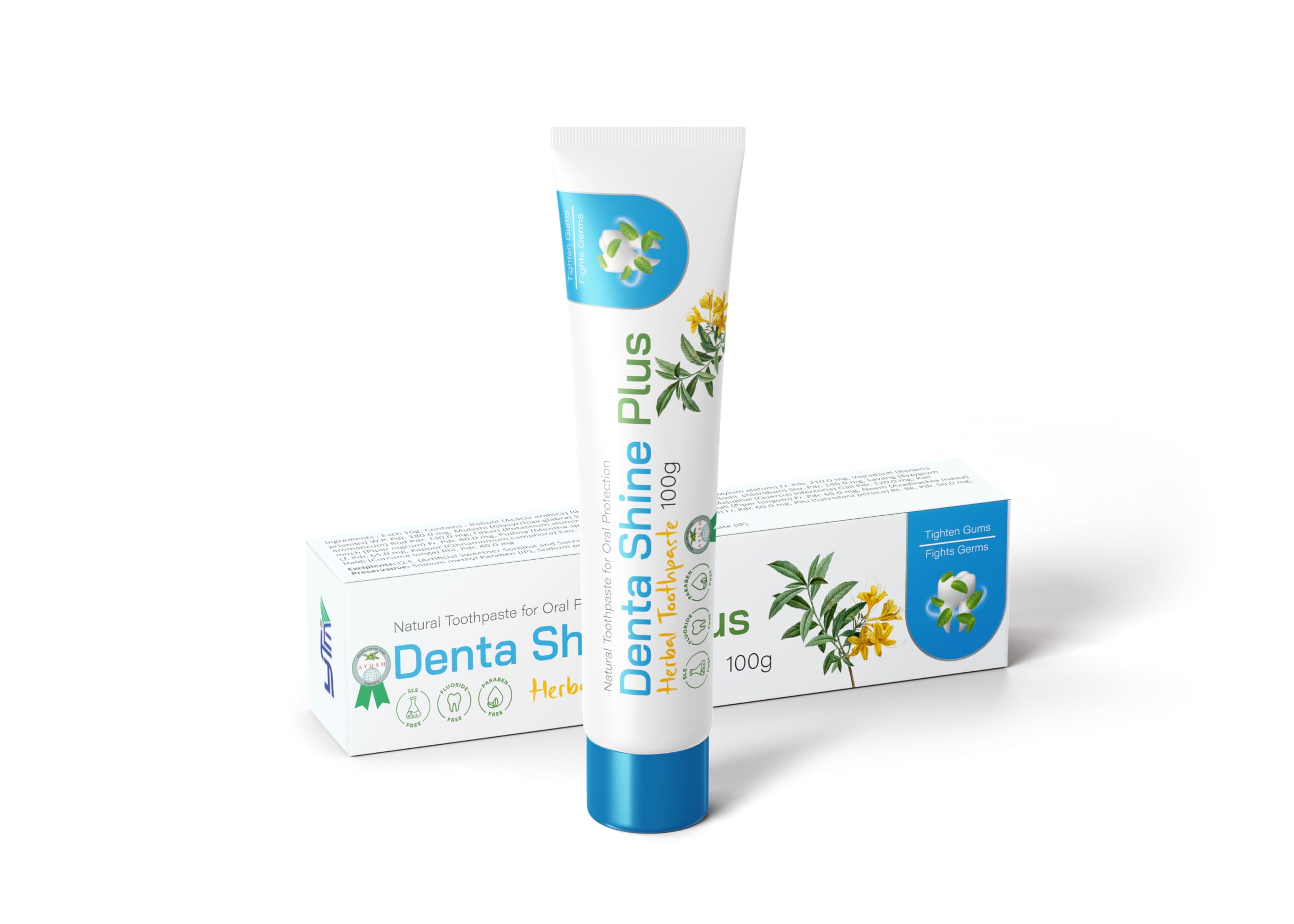 YTM Denta Shine Plus Ayurvedic Toothpaste for Complete Dental Protection, 100 gm-image-3