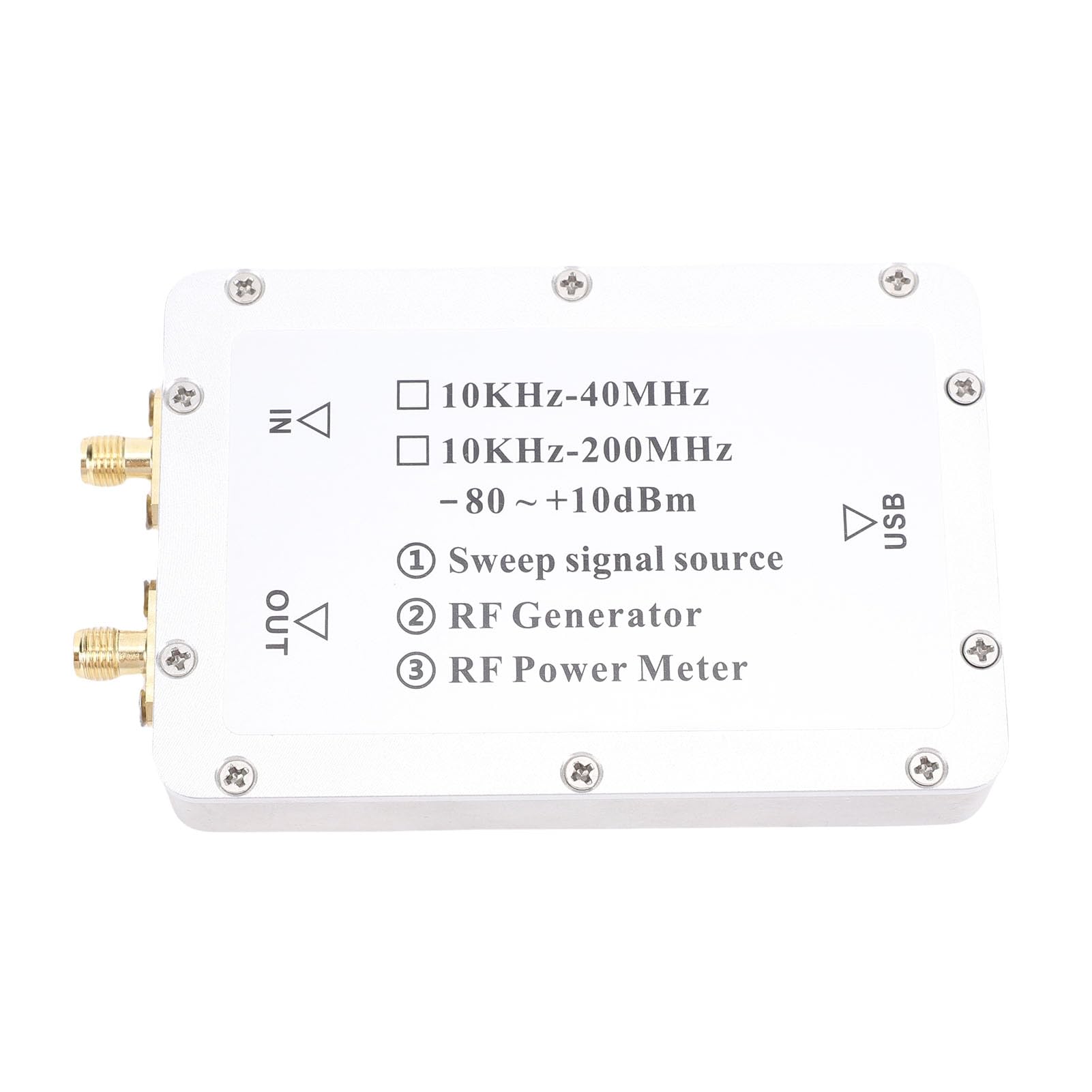 Generic Generator Częstotliwości Sygnału śledzenia Sweep Miernik Mocy RF Krótkofalowy VFO dla Amatorskich Operatorów Radiowych Stop Aluminium Zasilany Przez USB