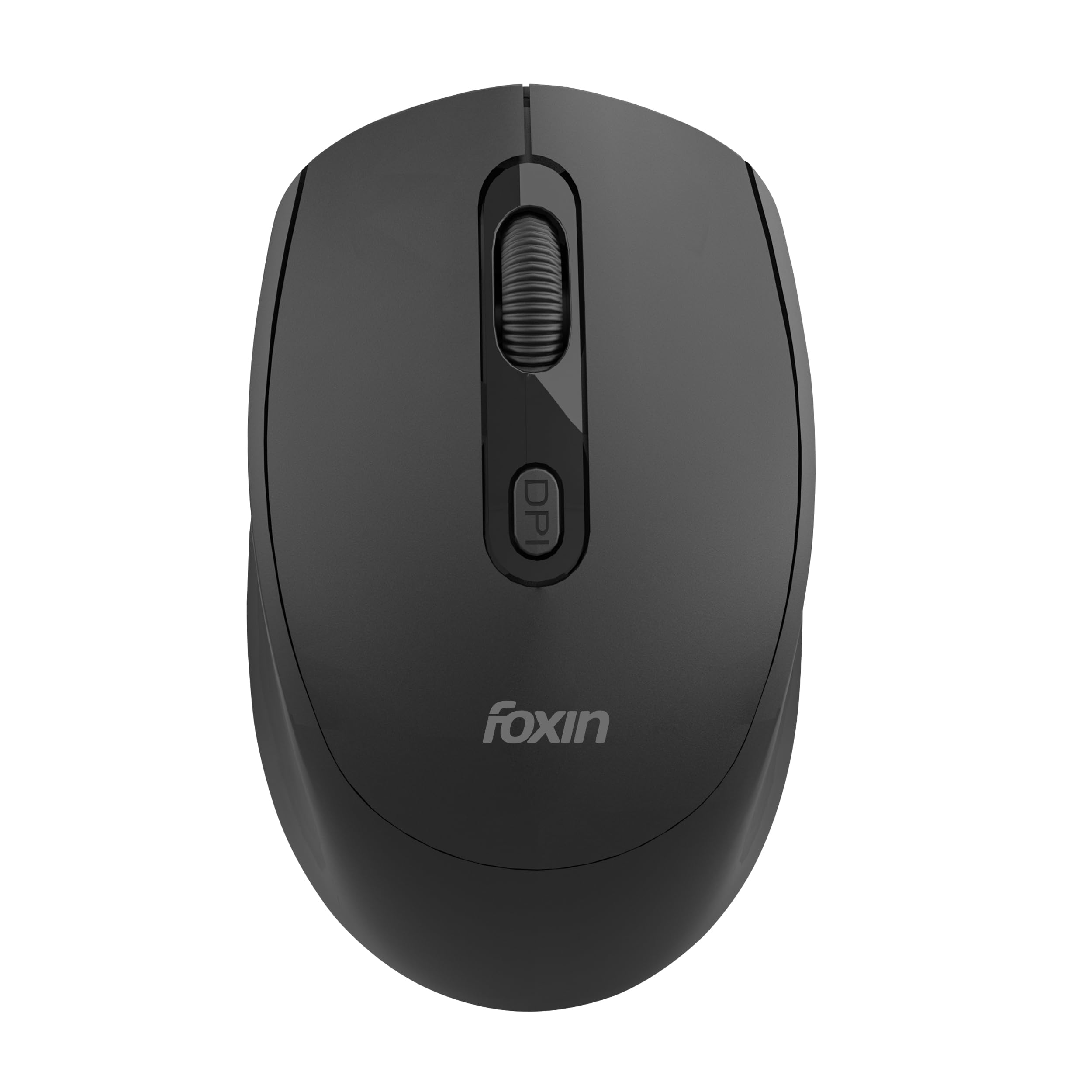 Foxin Flow Wireless Mouse with Rechargeable Battery, Bluetooth 5.0 & 2.4 Ghz Dual Connectivity, 4 Buttons, Adjustable DPI Upto 1600, Type-C Charging | Compatible with Laptop, MacBook, PC | Black-picture-29